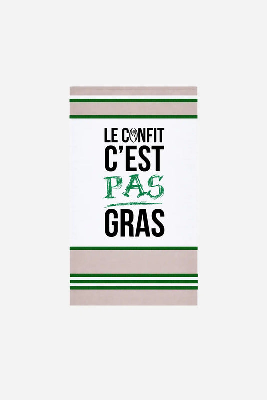 Torchon "Le confit c'est pas gras"