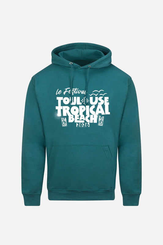 Sweatshirt à capuche Tropical Beach
