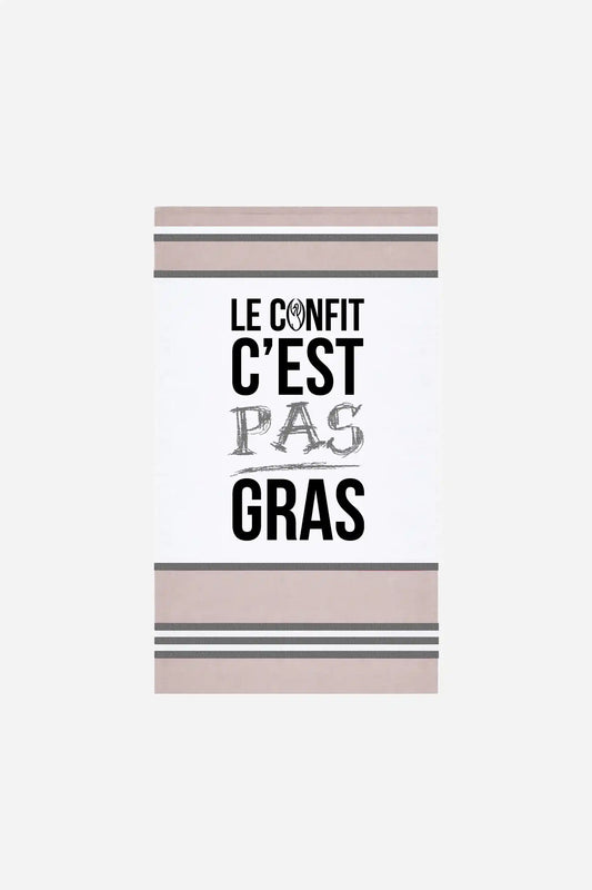 Torchon "Le confit c'est pas gras"