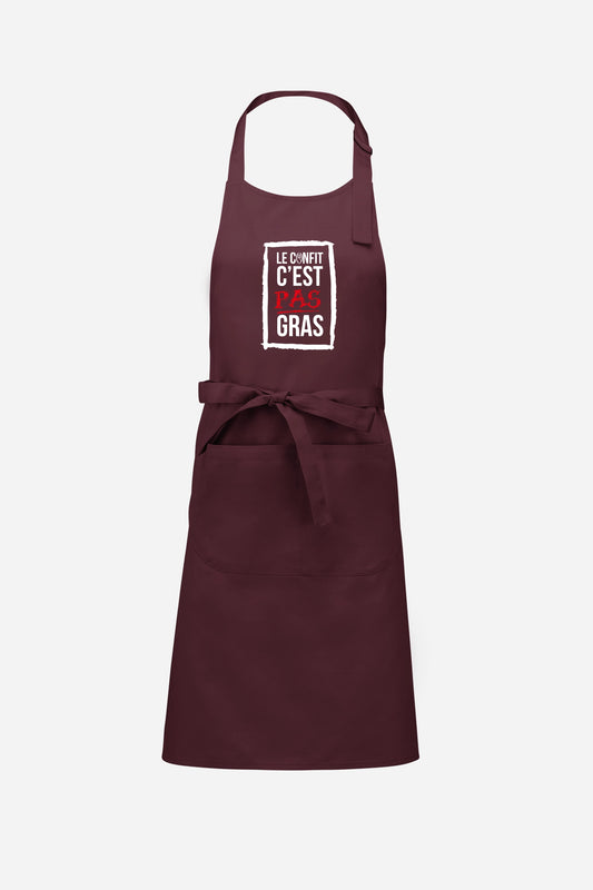 Tablier "Le confit c'est pas gras"