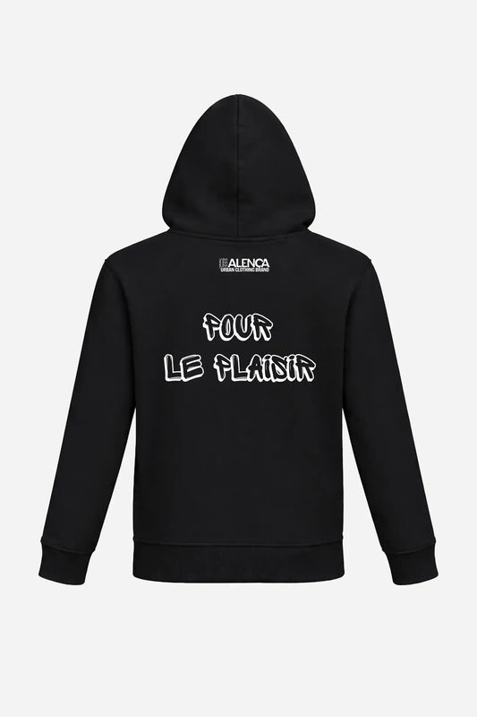 Sweat à capuche "POUR LE PLAISIR" John Alenca